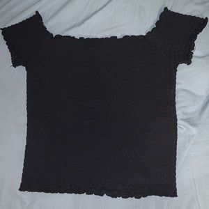 Hollister off the shoulder ruffled top